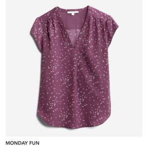 Monday Fun purple blouse XL